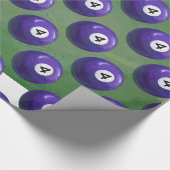 Papier Cadeau 4 Motif de ballons de billard (Coin)