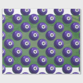 Papier Cadeau 4 Motif de ballons de billard (Plat)