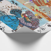 PAPIER CADEAU 4 SAISONS ART DÉCO BEAUTÉ MODE COSTUME DESIGN (Coin)