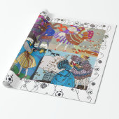 PAPIER CADEAU 4 SAISONS ART DÉCO BEAUTÉ MODE COSTUME DESIGN (Déroulé)