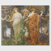Papier Cadeau 4 Saisons Par Walter Crane (Plat)