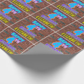 Papier Cadeau 4e anniversaire : Amusant, Graffiti urbain inspiré (Coin)