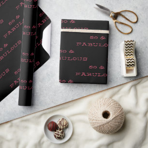 Papier Cadeau 50 Et Fabuleux Anniversaire