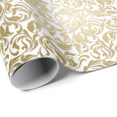 Papier Cadeau 50 & Fabuleux 50e Anniversaire de la fête des perr (Coin rond)