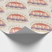 Papier Cadeau 50e anniversaire 1973 Âgé à la perfection (Coin)