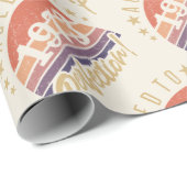 Papier Cadeau 50e anniversaire 1973 Âgé à la perfection (Coin rond)