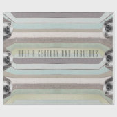 Papier Cadeau 50e anniversaire demi-siècle et fabuleux (Plat)