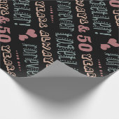 Papier Cadeau 50e anniversaire du Mariage mignon (Coin)