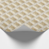 Papier Cadeau 50e anniversaire du Mariage Perles et dentelle (Coin)