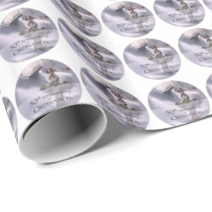 Papier Cadeau 50e personnalisation Nom de l'ordre Anniversaire C
