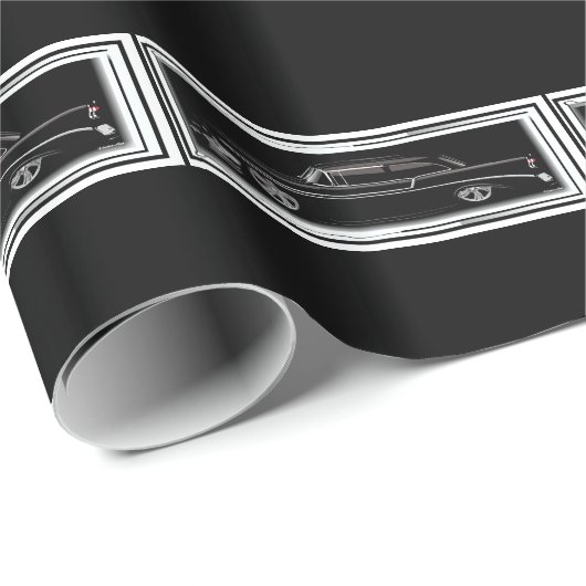 Papier Cadeau 55 2 chevy (Coin rond)