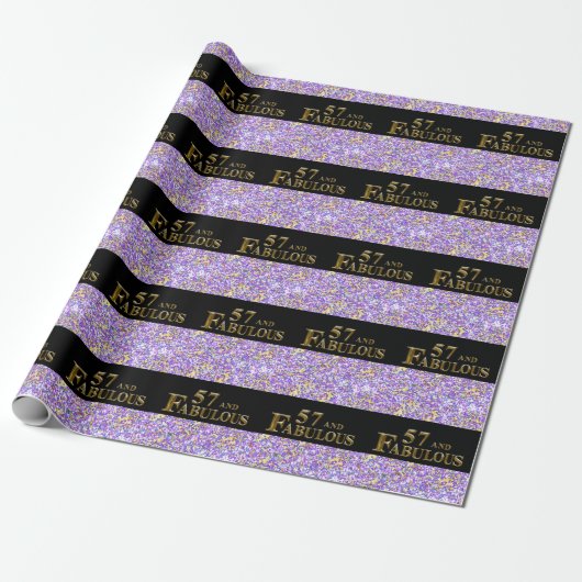 Papier Cadeau 57e anniversaire (Déroulé)