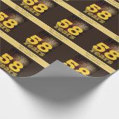 Papier Cadeau 58e anniversaire du Mariage (Coin)