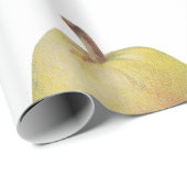 Papier Cadeau 5 poires vintages illustrées (Coin rond)