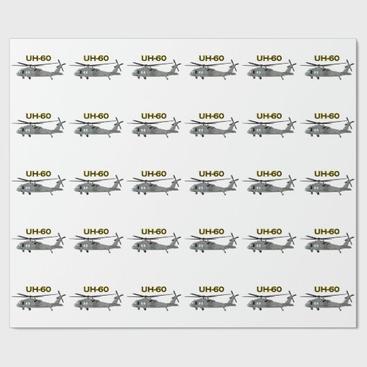 Papier Cadeau 60 Black Hawk (Plat)