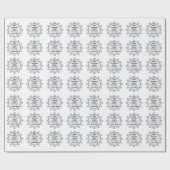 Papier Cadeau 60e, 75e, 100e Papier d'enrobage diamant, Rouleau (Plat)