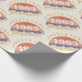 Papier Cadeau 60e anniversaire 1963 Âgé à la perfection (Coin)