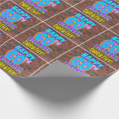 Papier Cadeau 60e anniversaire : Amusant, Graffiti urbain inspir (Coin)