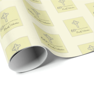 Papier Cadeau 60e anniversaire de la Croix bossée du prêtre