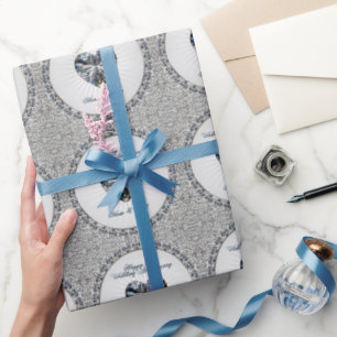 Papier Cadeau 60e Anniversaire Diamond Heart