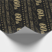 Papier Cadeau 60e anniversaire du Mariage (Coin)