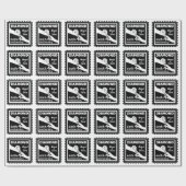 Papier Cadeau 60e anniversaire du mariage diamant traditionnel (Plat)