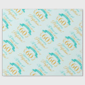 Papier Cadeau 60e anniversaire mieux avec l'âge (Plat)