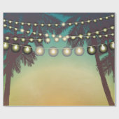 Papier Cadeau 60lb Wrapping Paper Roll Beach Sunset Palm Tree St (Plat)