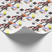 Papier Cadeau 60th Mens 🎸 🤣 Rockstar Anniversaire Guitare Funk (Coin)