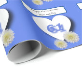 Papier Cadeau 61e anniversaire du Mariage (Coin rond)