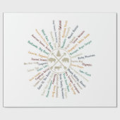 Papier Cadeau 63 Carte des parcs nationaux Cadeaux US Park Campi (Plat)