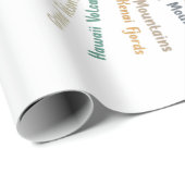 Papier Cadeau 63 Carte des parcs nationaux Cadeaux US Park Campi (Coin rond)