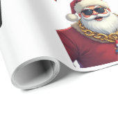 Papier Cadeau 67 Chill Santa Christmas Santa  (Coin rond)