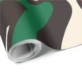 Papier Cadeau 67 Christmas Funny Red & Green Wrapping Paper (Coin rond)