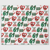 Papier Cadeau 67 Meme Funny Santa Christmas Gift Wrap For Teen (Plat)