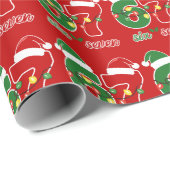 Papier Cadeau 67 Meme Six Seven Gen Alpha Noël  (Coin rond)