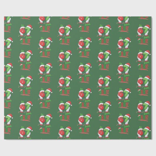 Papier Cadeau 67 Six Seven Mème Noël Vacances (Plat)