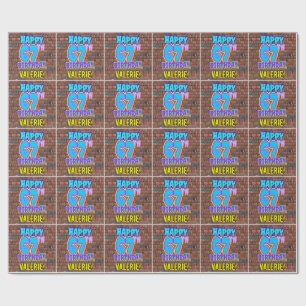 Papier Cadeau 67e anniversaire : Amusant, Graffiti urbain inspir