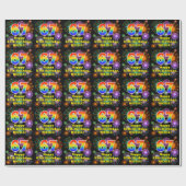Papier Cadeau 67e anniversaire : Fun Fireworks, Rainbow Look # " (Plat)