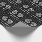 Papier Cadeau 69e anniversaire : Art Déco Inspiré Look "69" avec (Coin)