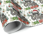 Papier Cadeau 6 7 Gift Wrap | 67 Meme Gift Wrap Feral Raccoon (Coin rond)