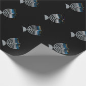 Papier Cadeau 6e nuit d'Hanoukka Parties scintillant papier enve (Coin)
