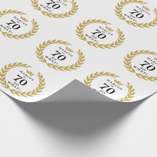 Papier Cadeau 70 Alors, quel drôle Laurel Wreath Crown 70e anniv (Coin)