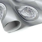 Papier Cadeau 70e, 10e, 20e, 25e, Platinum Mariage (Coin rond)