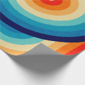 Papier Cadeau 70s Double Wave (Coin)