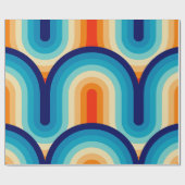 Papier Cadeau 70s Rainbow Curves (Plat)