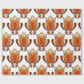 Papier Cadeau 70's retro pattern material illustration70s,1970,p (Plat)