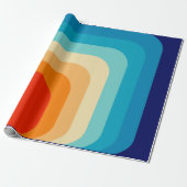 Papier Cadeau 70s Square Rainbow (Déroulé)