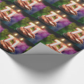 Papier Cadeau 71e anniversaire avec des bougies (Coin)