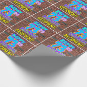 Papier Cadeau 73e anniversaire : Amusant, Graffiti urbain inspir (Coin)